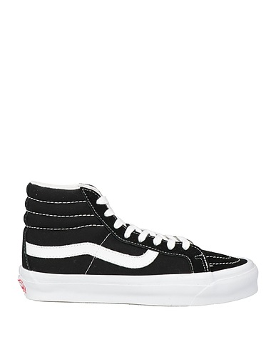 VANS VAULT Sneakers Black Leather, Textile fibers