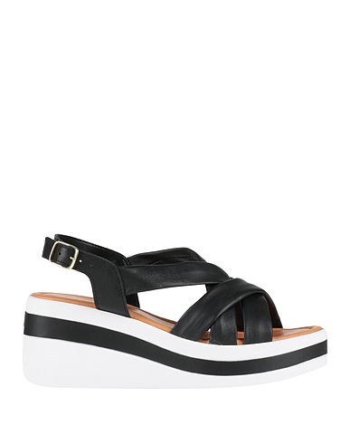 CAFèNOIR Sandalen Schwarz Leder