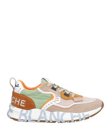 VOILE BLANCHE Sneakers Beige Leather, Textile fibres