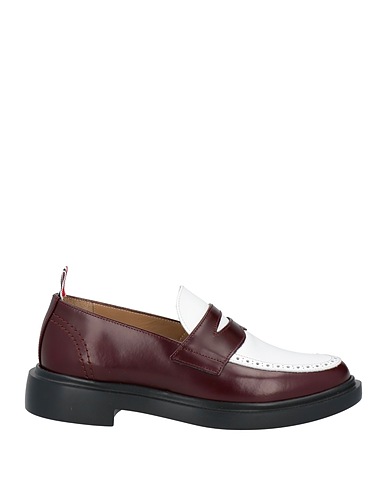 THOM BROWNE Mokassins Bordeaux Leder