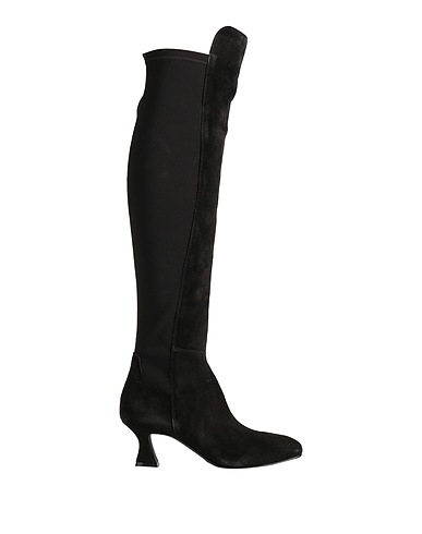 CARMENS Boots Black Leather, Elastic fibres