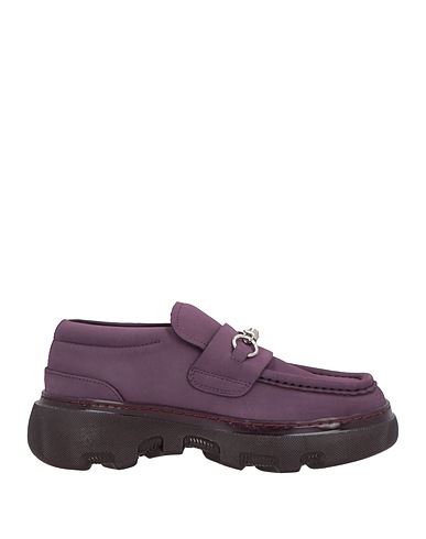 BURBERRY PRORSUM Loafers Plum Leather