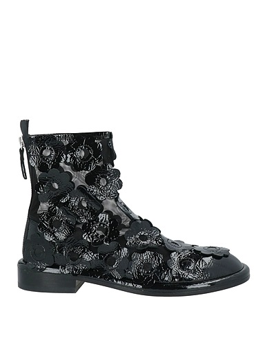 AGL Ankle boot Black Leather, Textile fibers