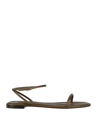 GIORGIO ARMANI Sandals Military green Leather