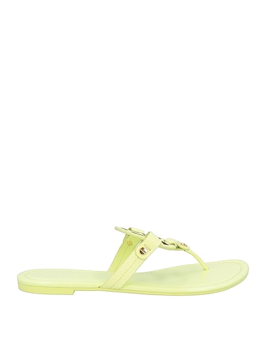 TORY BURCH Flip flops Lime green Leather