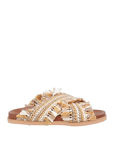 DE SIENA Sandalen Khaki Gewebefasern