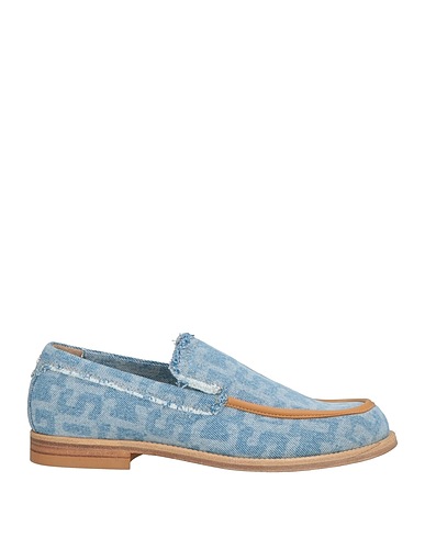 GCDS Loafers Light blue Textile fibers