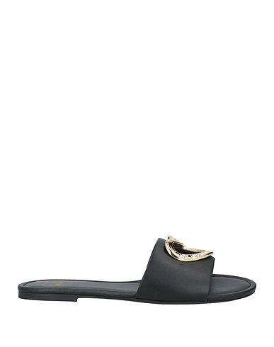 LOVE MOSCHINO Sandals Black Calfskin