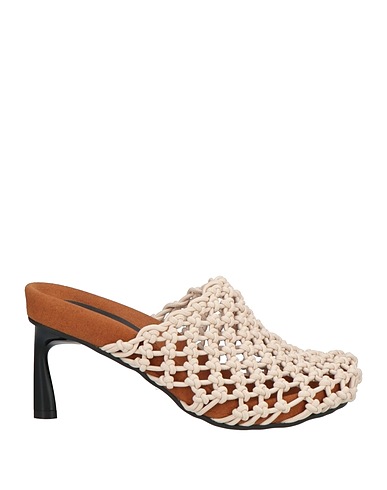 STELLA McCARTNEY Mule e zoccoli Panna Fibre tessili