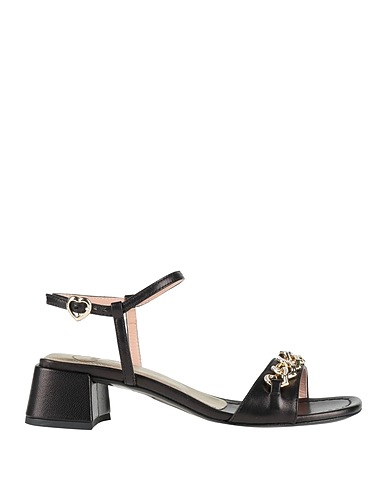 LOVE MOSCHINO Sandals Black Leather