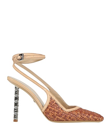 GCDS Court Brown Synthetic raffia, Leather