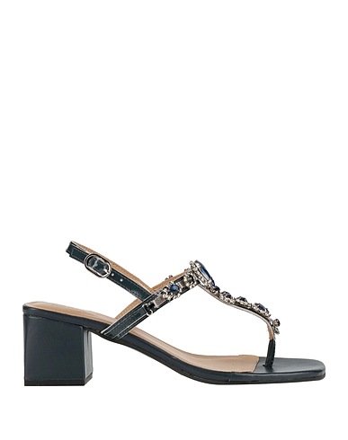 PARODI SUNSHINE Flip flops Black Leather