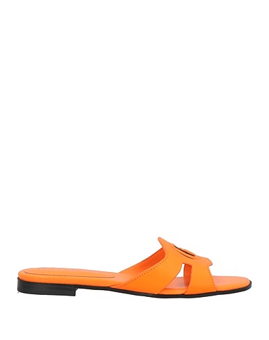 GUESS Sandals Orange Leather