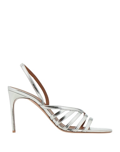 MALONE SOULIERS Sandals Silver Leather