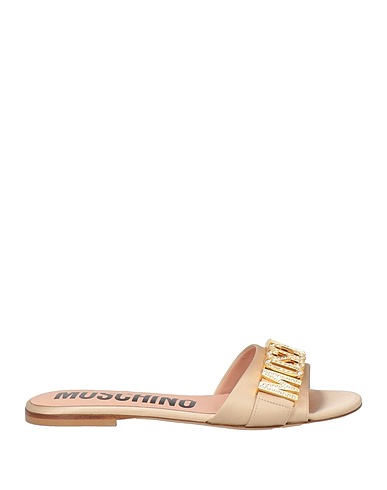 MOSCHINO Sandals Platinum Textile fibers
