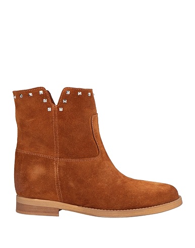 GAIA SHOES Ankle boot Camel Leather