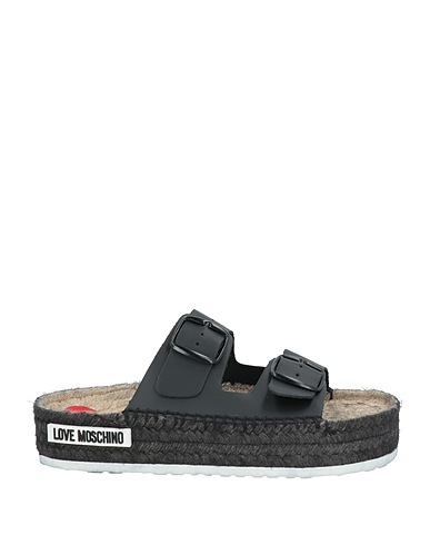 LOVE MOSCHINO Espadrillas Nero Pelle