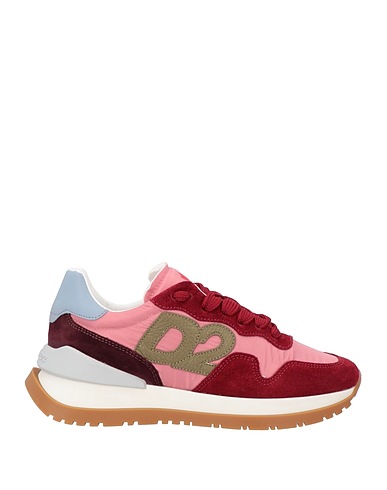 DSQUARED2 Sneakers Burgundy Calfskin, Nylon