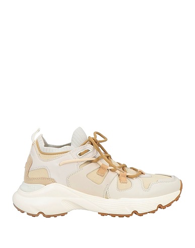 TOD'S Sneakers Beige Pelle, Fibre tessili
