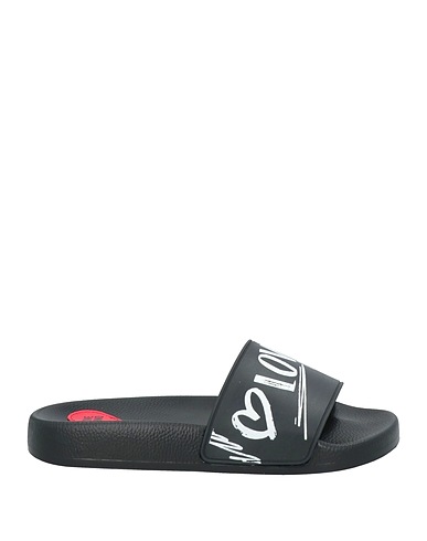 LOVE MOSCHINO Sandals Black Rubber