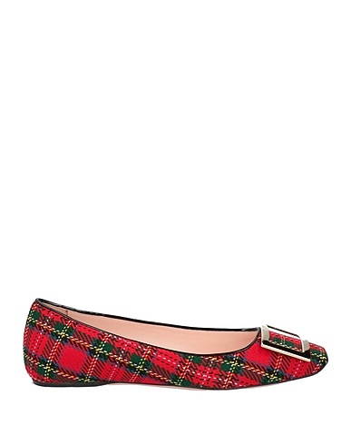 ROGER VIVIER Ballet flats Red Textile fibers