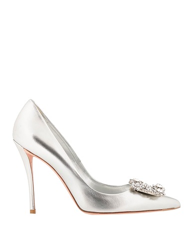 ROGER VIVIER Court Silver Leather