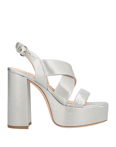 AGL Sandals Silver Leather