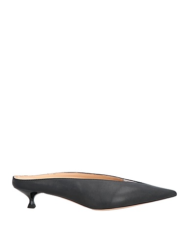 AGL Mules and clogs Black Leather