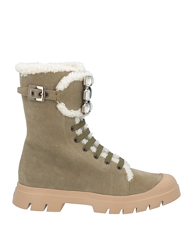 ROGER VIVIER Ankle boots VERDE MILITARE Leather