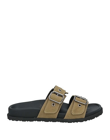 MSGM Sandals Military green Textile fibres