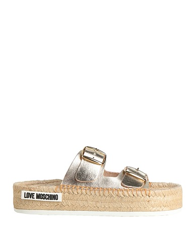 LOVE MOSCHINO Espadrilles Platinum Leather