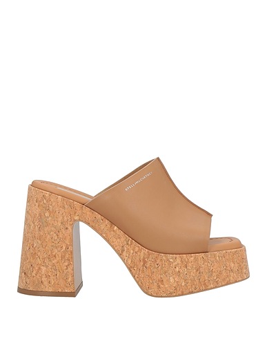 STELLA McCARTNEY Mule e zoccoli Beige Fibre tessili