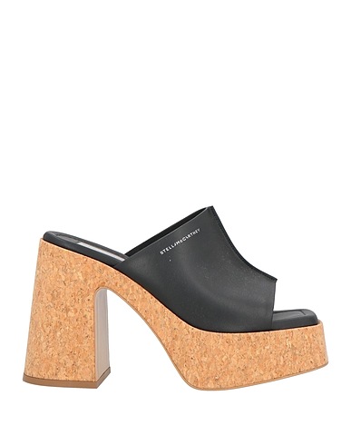 STELLA McCARTNEY Mule e zoccoli Nero Fibre tessili