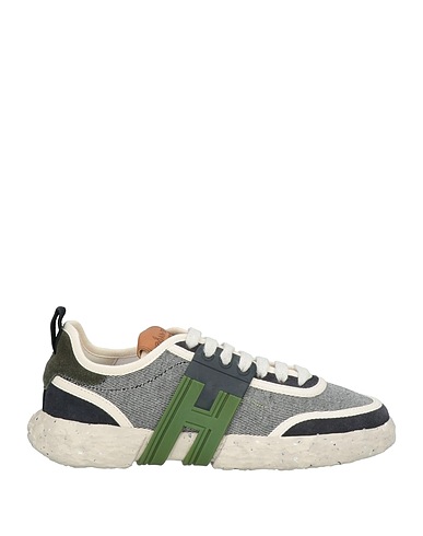 HOGAN Sneakers Midnight blue Leather, Textile fibres