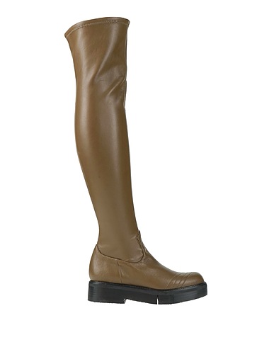 PALOMA BARCELÓ Boots Khaki Textile fibres