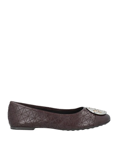 TORY BURCH Ballet flats Dark brown Leather