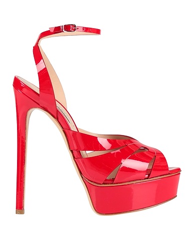 CASADEI Sandals Red Leather