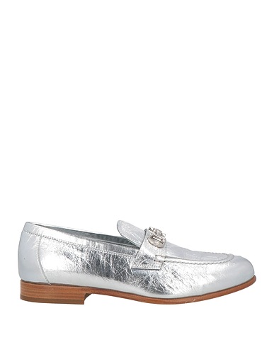 FERRAGAMO モカシン シルバー 革（なめし加工）