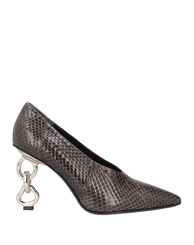 TORY BURCH Court Charcoal Water snake skin