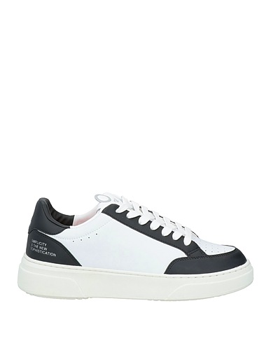 SUNS BOARDS Sneakers White Leather, Textile fibres