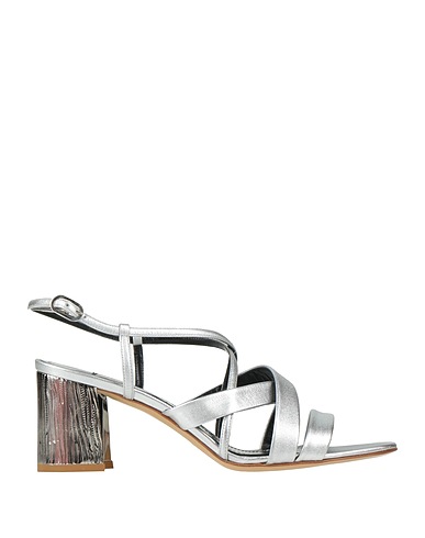 FRANCESCO SACCO Sandals Silver Other Fibres