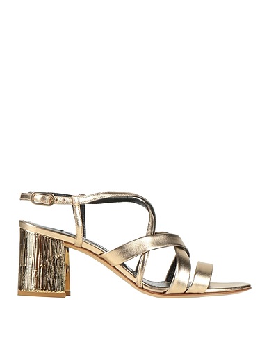 FRANCESCO SACCO Sandalen Gold Andere Fasern