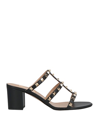 VALENTINO GARAVANI Sandals Black Leather