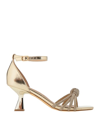 ALTRIMENTI Sandals Gold Textile fibers
