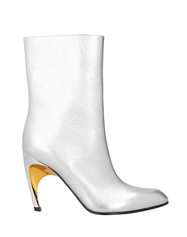 MCQUEEN Ankle boot Silver Leather