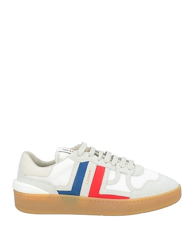 LANVIN Sneakers Light grey 52% Polyester, 48% Calfskin