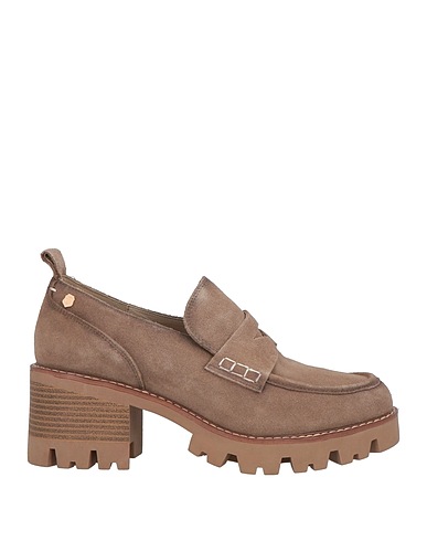 CARMELA Mocassins Gris taupe Cuir