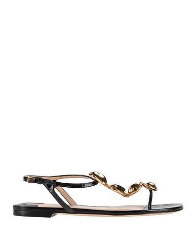 TOM FORD Dianetten Schwarz Ziegenleder, Messing