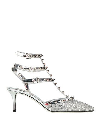 VALENTINO GARAVANI Court Silver Leather