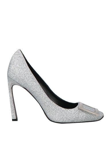 ROGER VIVIER Court Silver Textile fibres